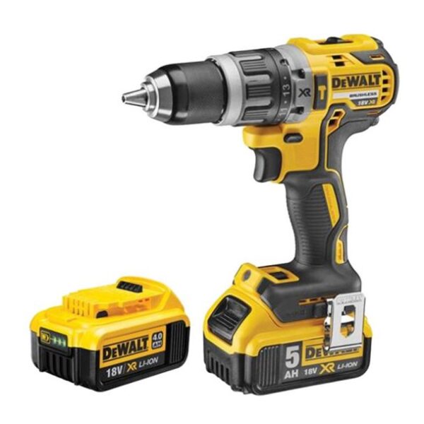 Masina de gaurit si insurubat cu percutie, cu acumulatori Dewalt DCD796P2, 18V/5.0Ah, cuplu maxim 70 Nm, 2 acumulatori, incarcator, valiza de transport - imagine 3