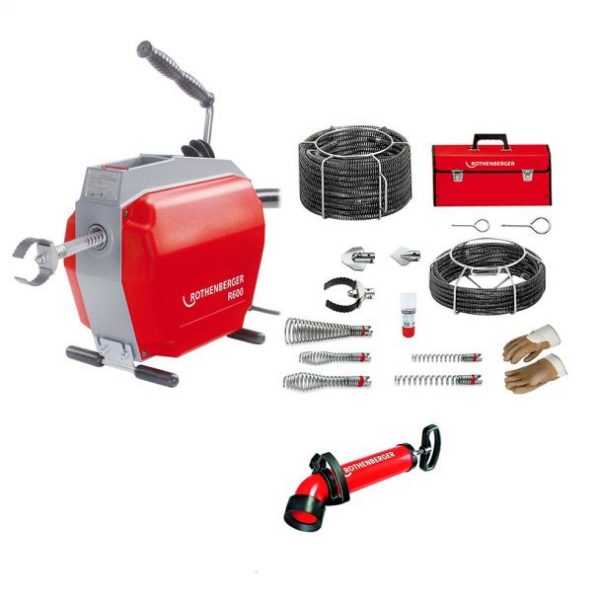 Masina pentru curatat/desfundat conducte ROTHENBERGER R600 - imagine 2
