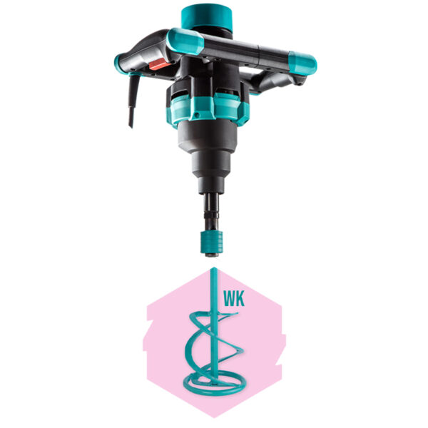 Amestecator Collomix MIX-BRO M130, 1300W, cu o paleta pentru materiale grele/compacte WK120HF