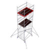 Schela Protec XXL 1,2 x 2m, aluminiu, inaltime lucru 7,3m, inaltime max. platforma 5,3m