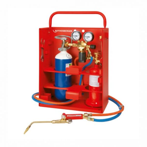 Echipament oxi-gaz pentru lipire, in cutie de otel Allgas 2000 PS 0,5/2 Compact
