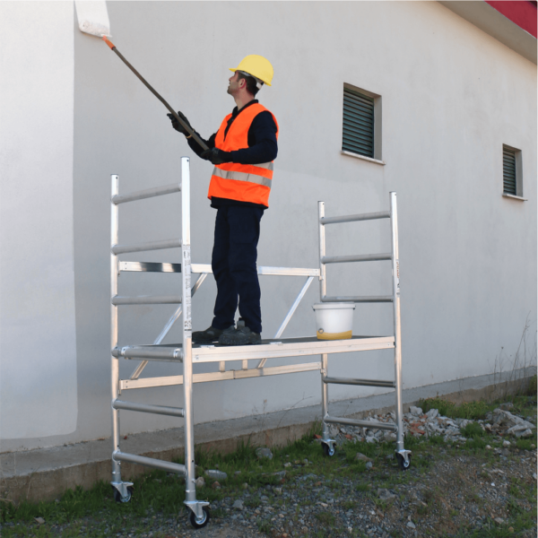 Schela mobila profesionala din aluminiu - ProTUBE F90, H lucru 2,7 m - imagine 3