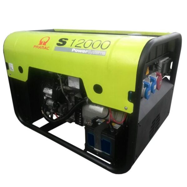 Generator de curent pe benzina PRAMAC S12000T_CONN_DPP_AVR, portabil, trifazat, 13.9 kVA, pornire electrica - imagine 2