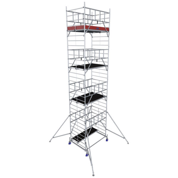 Schela Protec XXL 1,2 x 2m, aluminiu, inaltime lucru 8,3m, inaltime max. platforma 6,3m - imagine 2
