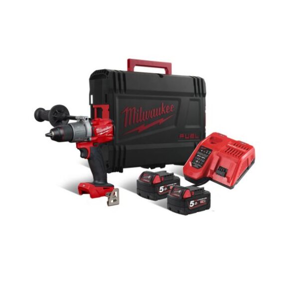 Masina de gaurit si insurubat Milwaukee M18 FPD2-502X, cu 2 acumulatori 18 V/5.0Ah, 0-2000 rpm, 135 Nm - imagine 2
