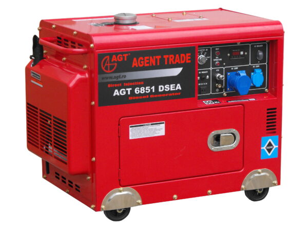 Generator de curent diesel AGT 6851 DSEA, cu carcasa, stationar, monofazat, 5 kVA, automatizare ATS 51 - imagine 2