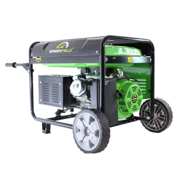 Generator de curent pe benzina Greenfield G-EC7500PEW, portabil, pornire electrica, monofazat, 7 kVA, roti de transport - imagine 2