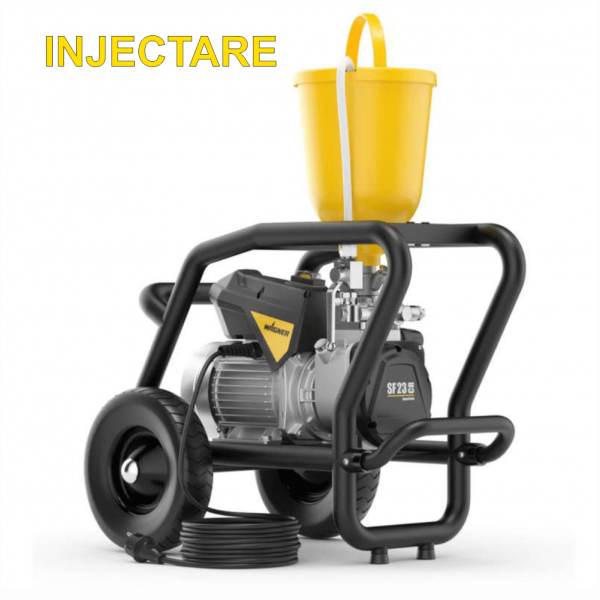 Pompa cu membrana Super Finish 23CR, debit material 2,6 l/min., motor electric 1,3 kW