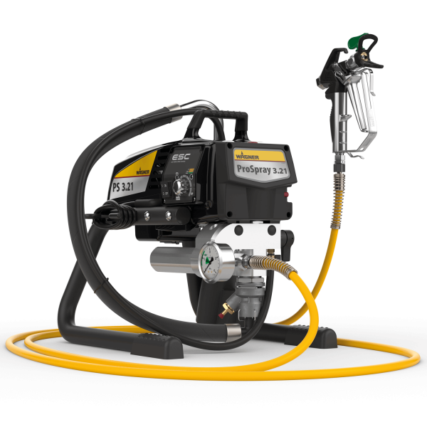 Pompa Airless cu piston Pro Spray 3.21 HEA Skid, debit material 2 l/min, duza max. 0,023”, motor electric 1,03 kW