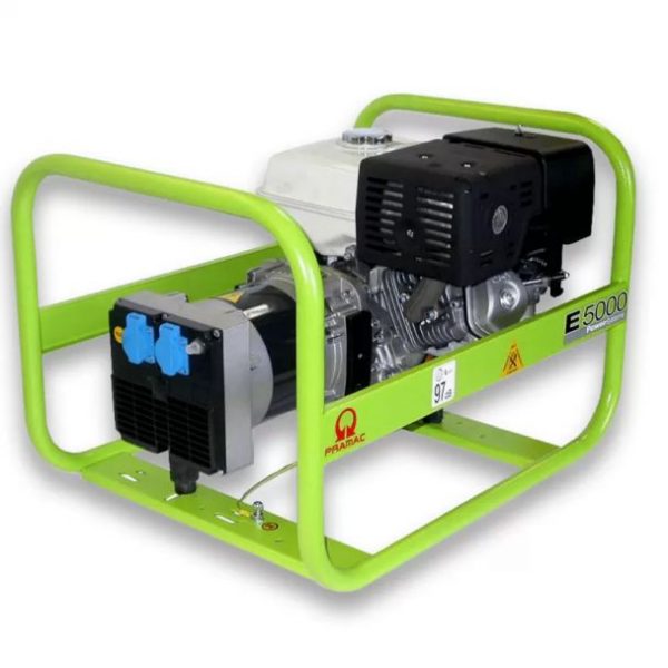 Generator de curent monofazat PRAMAC E5000, max 4.6 kW, motor HONDA benzina, EURO V - imagine 2