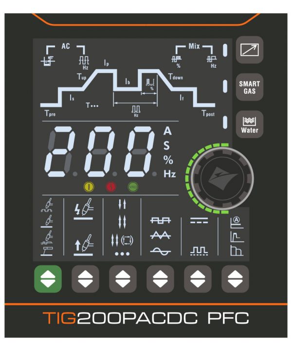 Aparat de sudura TIG AC/DC Industrial Jasic Evo20 TIG 200P AC/DC PFC - imagine 2