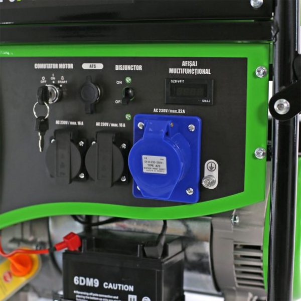 Generator de curent pe benzina Greenfield G-EC11000PEW-C+ATS_11000, portabil, 230V, 9.2 kVA, pornire electrica automatizata, cu panou ATS - imagine 4
