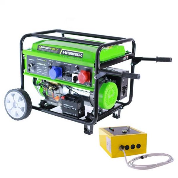 Generator de curent pe benzina Greenfield G-EC11000PEW3-C+ATS_11000, portabil, 400/230V, 9.2 kVA, pornire electrica automatizata, cu panou ATS - imagine 2