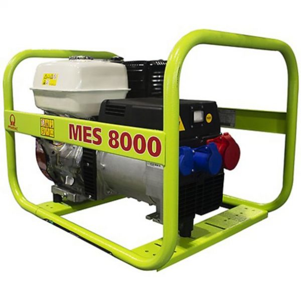 Generator de curent pe benzina PRAMAC MES8000T_AVR, portabil, trifazat, 8.3 kVA, modul AVR