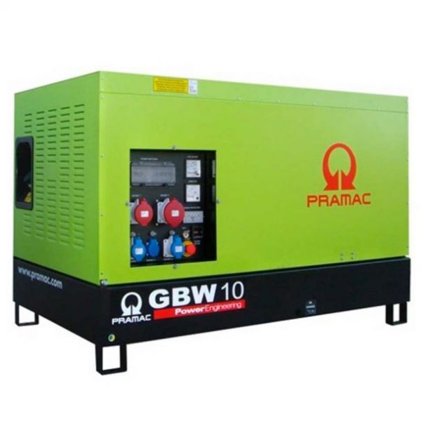 Generator de curent diesel Pramac GBW10Y_S_M, trifazat, 8.92 kVA, panou manual, carcasa insonorizata - imagine 2