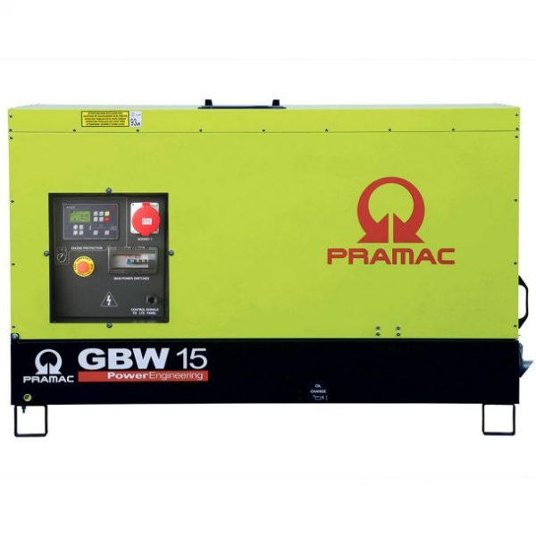 Generator de curent diesel Pramac GBW15Y_S, trifazat, 13.46 kVA, panou automat, carcasa insonorizata - imagine 2