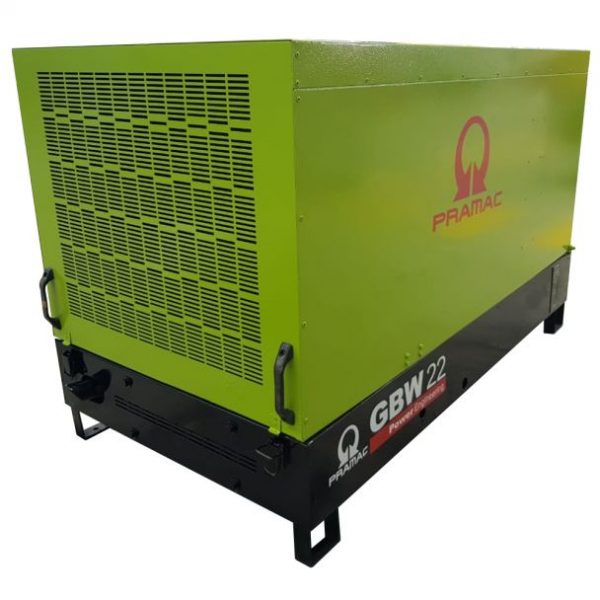 Generator de curent diesel Pramac GBW22P_S, motorizare Perkins, trifazat, 22 kVA, cu carcasa insonorizanta, panou automat - imagine 2