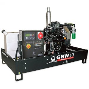 Generator de curent diesel Pramac GBW10Y, trifazat, 8.92 kVA, panou automat, fara carcasa insonorizata