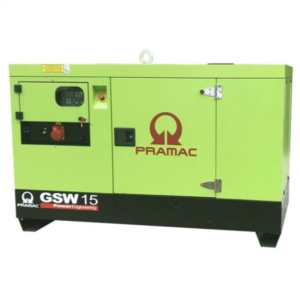 Generator de curent diesel Pramac GSW15Y_S, trifazat, 13.67 kVA, panou automat, carcasa insonorizata - imagine 2