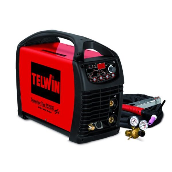 Aparat sudura TIG/ MMA Telwin SUPERIORTIG252AC/DC-HF/LIFT-VRD_ACC, 250 A, electrozi 1.6-5 mm, cu accesorii TIG