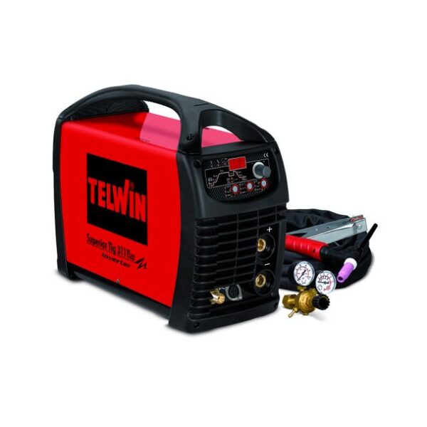 Aparat sudura TIG/ MMA Telwin SUPERIORTIG311DC-HF/LIFT_ACC, 300 A, electrozi 1.6-5 mm, cu accesorii TIG