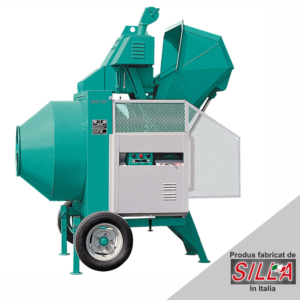Betoniera semi-automata BIR 400, motor 400V, 3.0 kW, capacitate 400 l, productie beton 8 mc/ora