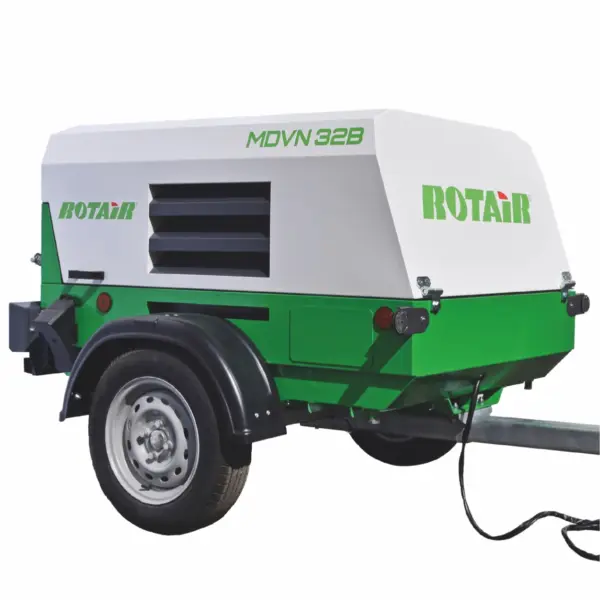 Motocompresor ROTAIR MDVN 32B debit 3100l/min, 7 bar motor Briggs&Stratton 40 CP, poate fi remorcat pe drumurile publice - imagine 4
