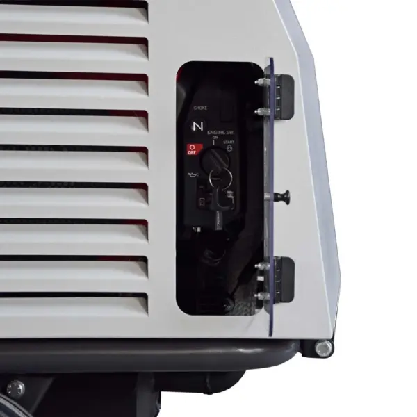 Motocompresor ROTAIR VRK 20 AE presiune 8 bar debit 1600 l/min motor Honda + kit sablare - imagine 2
