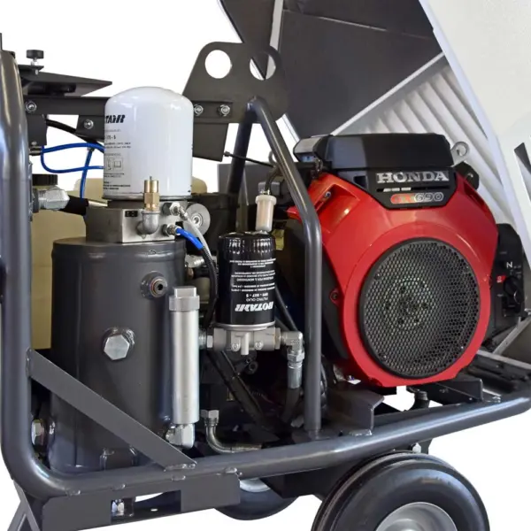 Motocompresor ROTAIR VRK 20 AE presiune 8 bar debit 1600 l/min motor Honda + kit sablare - imagine 5