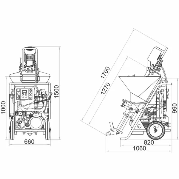 Masina de tencuit Imer KOINE 3.1 Coat 230V debit 17 l/min materiale preamestecate - imagine 4