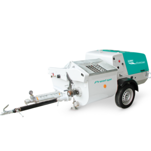 Pompa de tencuit Prestige Eco T, debit material variabil 0 – 3,6 mc/ora, granulometrie 4 – 6 mm (2L6), motor Kubota, 15,8 kW