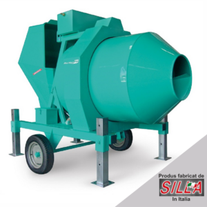 Betoniera semi-automata BIR 500, motor 400V, 4.1 kW, capacitate 500 l, productie beton 12 mc/ora