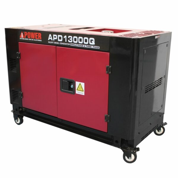 Generator de curent insonorizat AiPower APD13000Q putere maxima 11,0kW 230/400V Diesel ATS inclus - imagine 3
