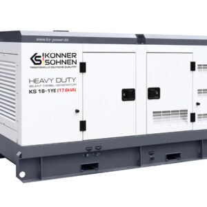 Generatorul diesel monofazat KS 18-1YE, motorizare YangDon, 230 V, P max 17.6 kVA