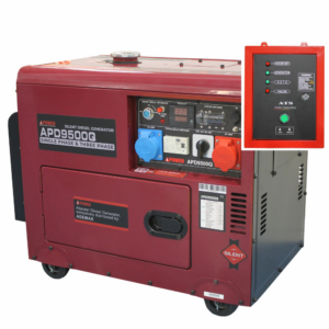 Generator de curent insonorizat AiPower APD9500Q putere maxima 6,5kW 230/400V Diesel ATS inclus