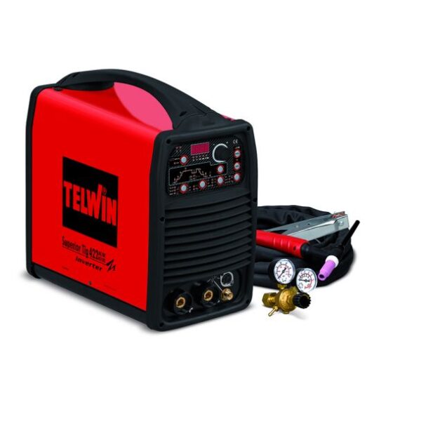 Aparat sudura TIG/ MMA Telwin SUPERIORTIG422AC/DC-HF/LIFT_ACC, 350 A, electrozi 1.6-6 mm, cu accesorii TIG