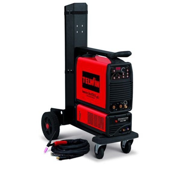 Aparat sudura TIG/ MMA Telwin SUPERIORTIG421DC-HF/LIFTRA, 350 A, electrozi 1.6-6 mm, cu accesorii, torta TIG racita cu lichid