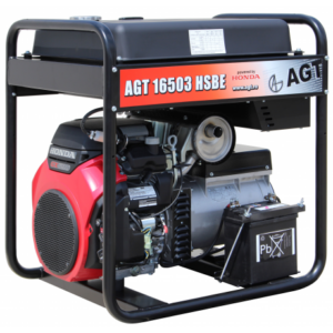 AGT 16503 HSBE Generator de curent trifazat cu motor Honda , putere maxima 15.5 kVA , rezervor benzina 45 l