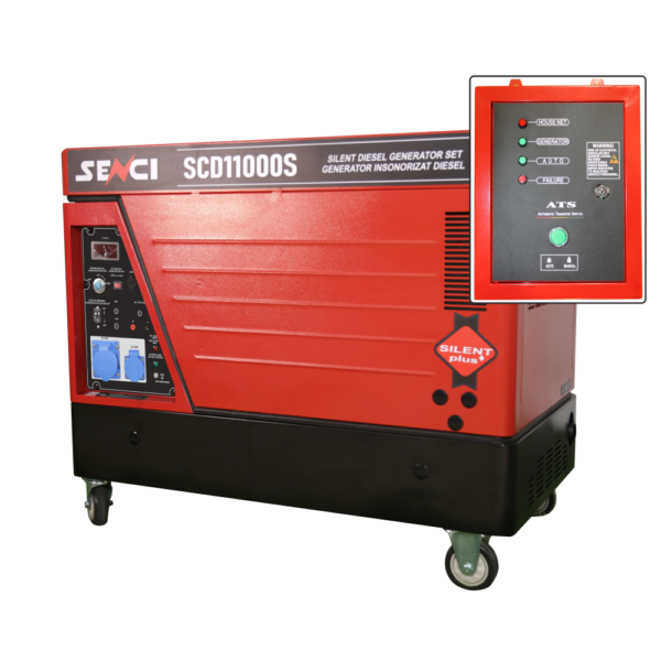 Generator de curent insonorizat SCD11000S, Putere max. 230V: 8,5kW, motor Diesel ATS inclus