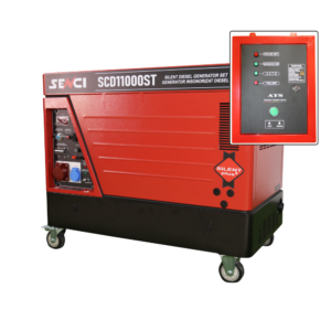 Generator de curent insonorizat SC11000ST, Putere max. 400V: 8,5kW, motor Diesel ATS inclus