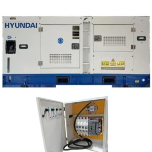 Generator de curent trifazat cu motor diesel HYUNDAI DHY90L cu panou de automatizare (ATS) inclus