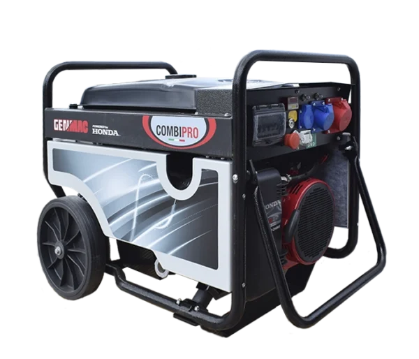 Generator de curent GENMAC CombiPro G5500HC-M P maxim 4,6 KW/400V 1,5 KW/230V motor Honda GX270 - imagine 2