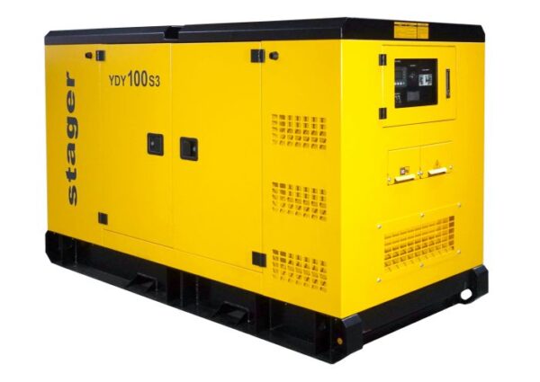 Generator insonorizat Stager YDY100S3 100kVA, 130A, 1500rpm, trifazat, diesel