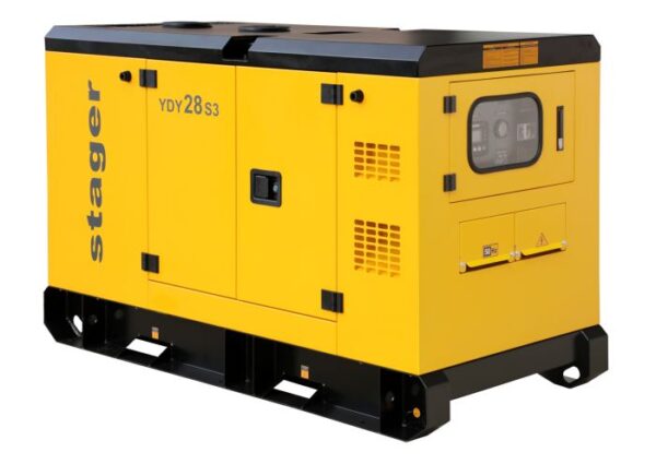 Generator insonorizat Stager YDY28S3 28kVA, 36A, 1500rpm, trifazat, diesel
