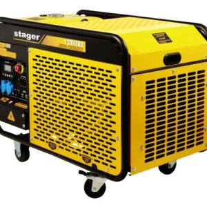 Generator open-frame Stager YDE12E3 12kVA, 16A, 3000rpm, trifazat, diesel, pornire electrica