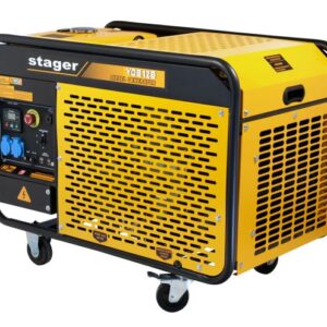 Generator open-frame Stager YDE12E 10kVA, 39A, 3000rpm, monofazat, diesel, pornire electrica