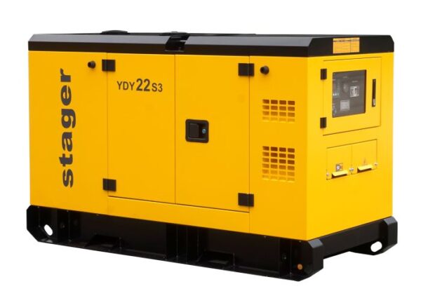 Generator insonorizat Stager YDY22S3 22kVA, 29A, 1500rpm, trifazat, diesel