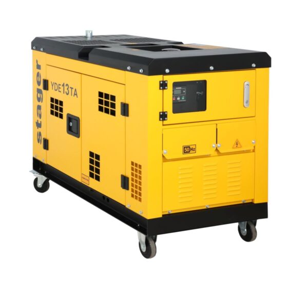 Generator insonorizat Stager YDE13TA 10kVA, 39A, 3000rpm, monofazat, diesel, pornire electrica