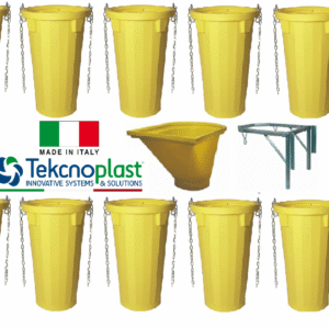 Sistem tubulatura evacuare deseuri (10 buc. tub galben+cuva de incarcare+suport) (copie)