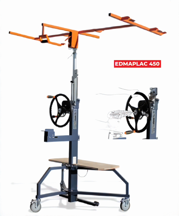 Dispozitiv cu cremaliera pentru ridicat placi gips-carton EDMAPLAC® 450